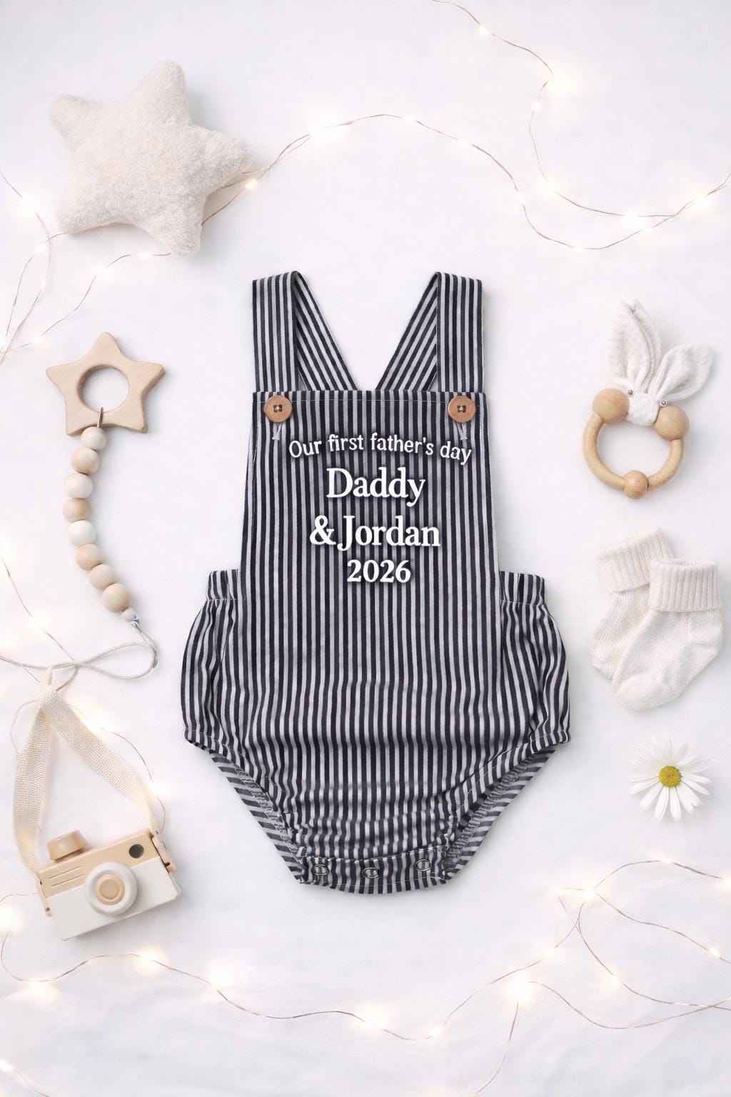 Personalised Baby Romper First Father’s Day