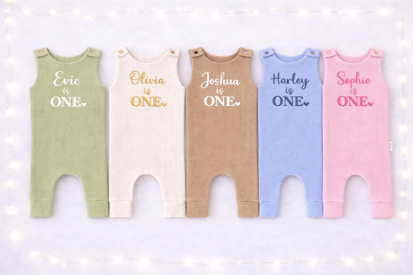 Personalised First Birthday Romper - long