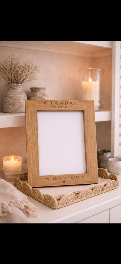 Personalised Grandad Photo Frame Gift