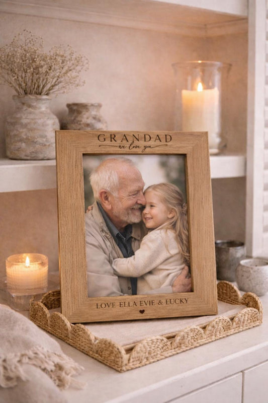 Personalised Grandad Photo Frame Gift