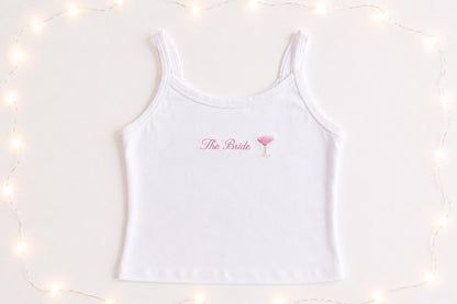 Bride embroidered vest and short set: