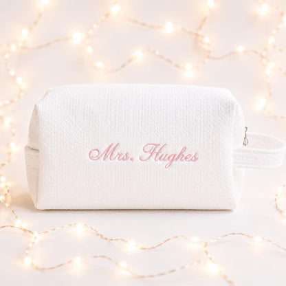 Personalised Bridal Makeup Bag