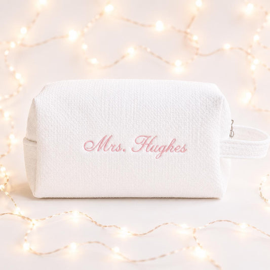 Personalised Bridal Makeup Bag