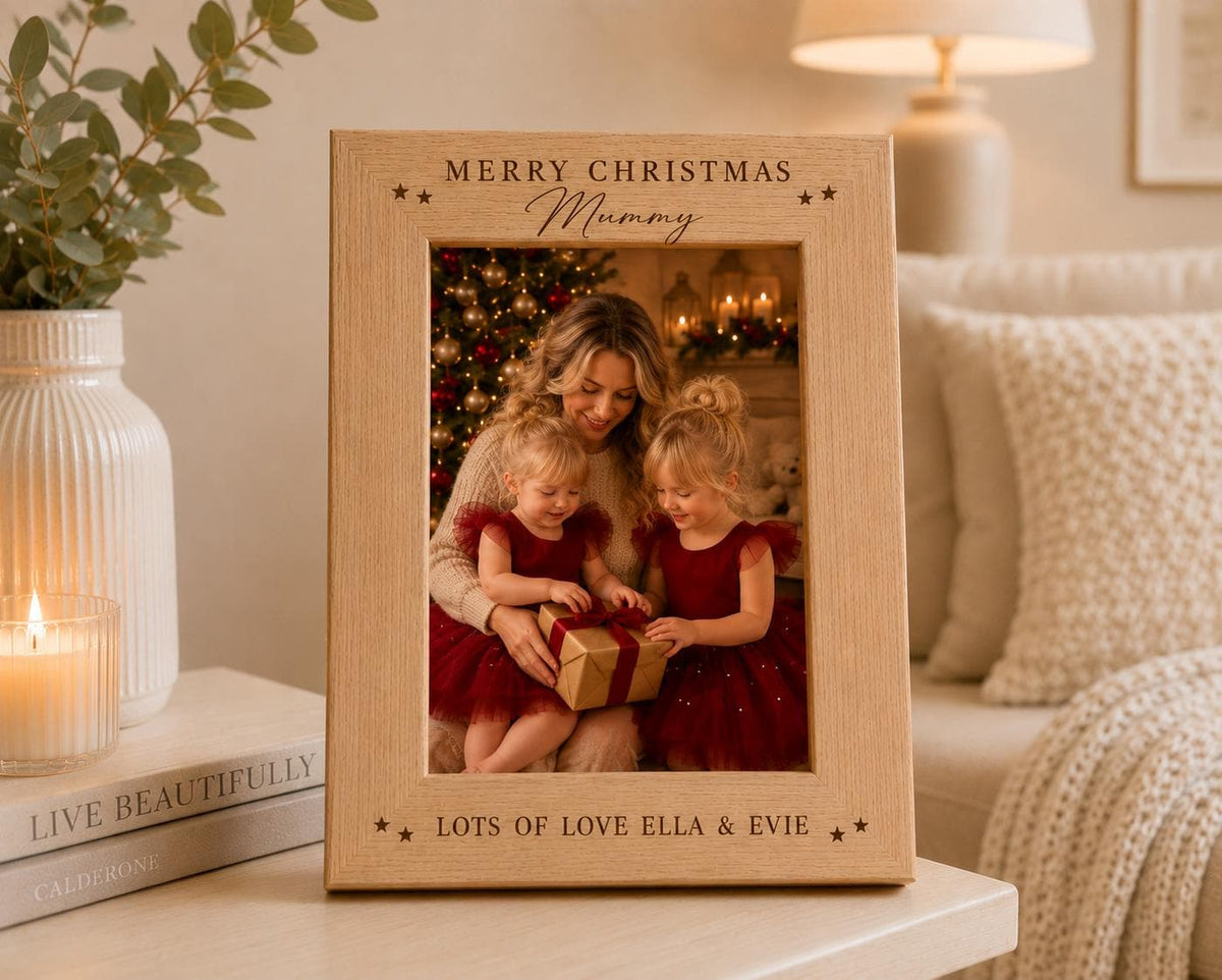 Personalised First Christmas Photo Frame