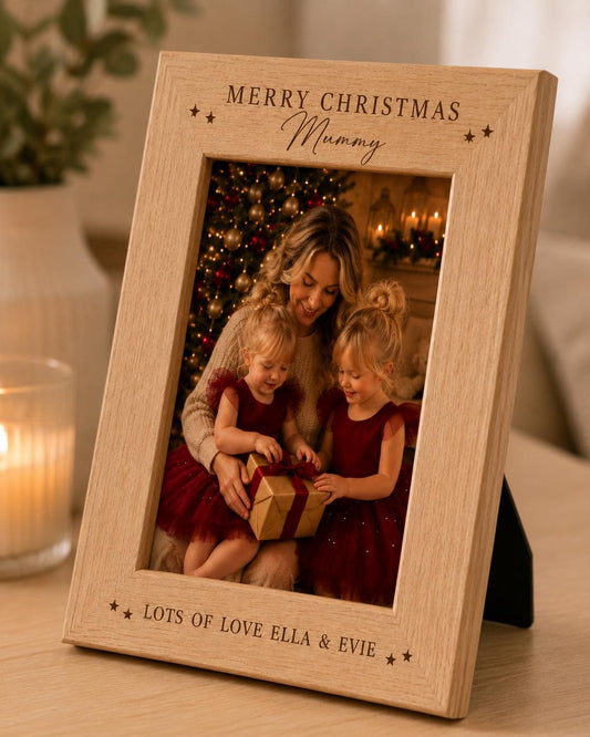 Personalised First Christmas Photo Frame